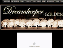Tablet Screenshot of dreamkeepergoldens.com